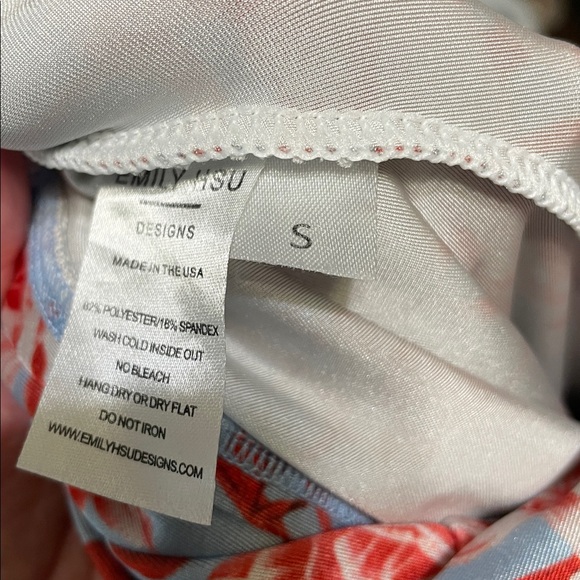 Emily HSU Designs Floral High-Waisted Leggings Size Small - Picture 4 of 8